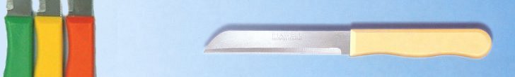 Kitchen knife, straight edge