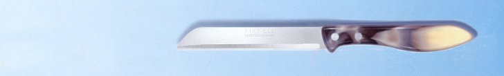 Kitchen knife, straight edge