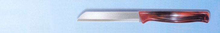 Kitchen knife, serrated edge